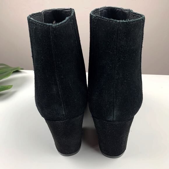 Steven by Steve Madden Harleigh Ankle Boots Black Suede Booties Women's 8.5 - Picture 10 of 11